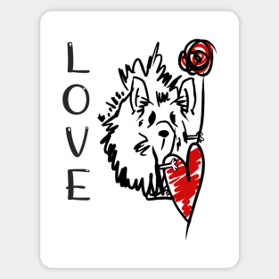 Love Hedgehog Sticker